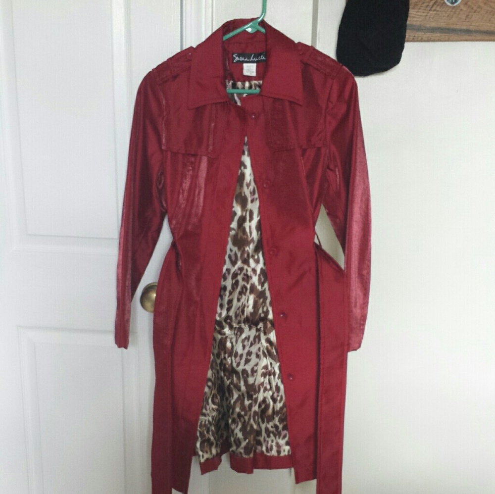 Susan Lucci trench coat